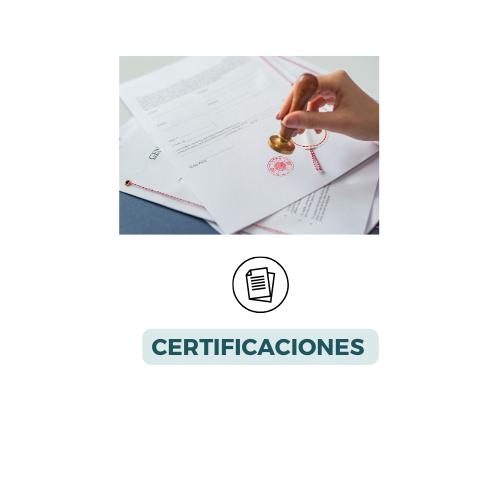 Certificaciones